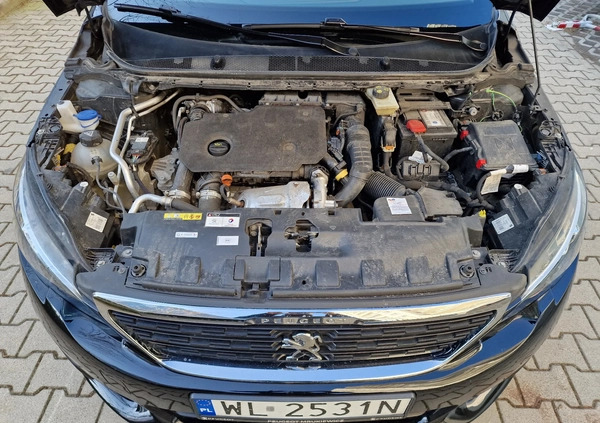 Peugeot 308 cena 55500 przebieg: 58700, rok produkcji 2019 z Warszawa małe 172